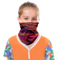 Time Wind Polishpattern Architecture Building City Cityscape Nature Pop-art Pop Surrealism  Retrowave Face Covering Bandana (Kids)