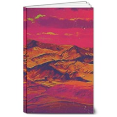 Time Wind Polishpattern Architecture Building City Cityscape Nature Pop-art Pop Surrealism  Retrowave 8  x 10  Softcover Notebook