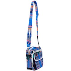 Fantasy City Architecture Building Cityscape Shoulder Strap Belt Bag by Cemarart