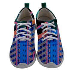 Fantasy City Architecture Building Cityscape Women Athletic Shoes by Cemarart