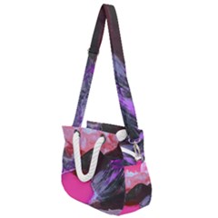 Late Night Feelings Aesthetic Clouds Color Manipulation Landscape Mountain Nature Surrealism Psicode Rope Handles Shoulder Strap Bag by Cemarart