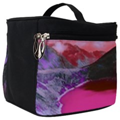 Late Night Feelings Aesthetic Clouds Color Manipulation Landscape Mountain Nature Surrealism Psicode Make Up Travel Bag (big) by Cemarart