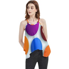 Abstract Dots Colorful Flowy Camisole Tank Top by nateshop