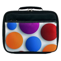 Abstract Dots Colorful Lunch Bag by nateshop