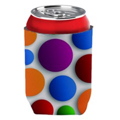Abstract Dots Colorful Can Holder
