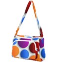Abstract Dots Colorful Front Pocket Crossbody Bag View1
