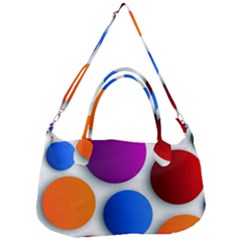 Abstract Dots Colorful Removable Strap Handbag by nateshop