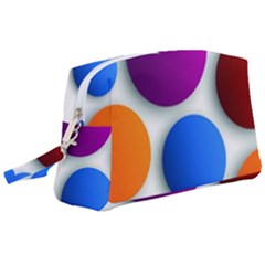 Abstract Dots Colorful Wristlet Pouch Bag (Large)