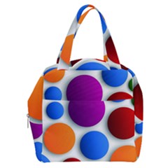 Abstract Dots Colorful Boxy Hand Bag