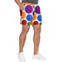 Abstract Dots Colorful Men s Runner Shorts View2