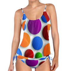 Abstract Dots Colorful Tankini Set by nateshop