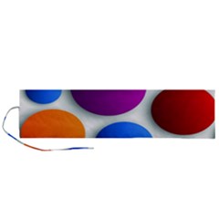 Abstract Dots Colorful Roll Up Canvas Pencil Holder (l)