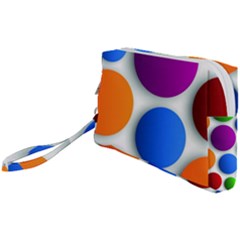 Abstract Dots Colorful Wristlet Pouch Bag (small) by nateshop