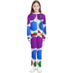 Abstract Dots Colorful Kids  Tracksuit by nateshop