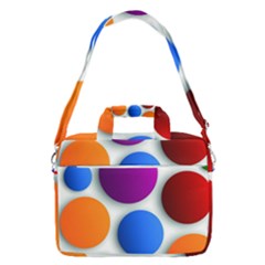 Abstract Dots Colorful Macbook Pro 13  Shoulder Laptop Bag 