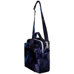 Abstract, Black, Purple, Crossbody Day Bag