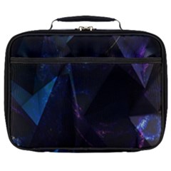 Abstract, Black, Purple, Full Print Lunch Bag