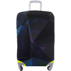 Abstract, Black, Purple, Luggage Cover (large) by nateshop