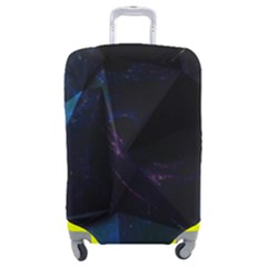 Abstract, Black, Purple, Luggage Cover (medium) by nateshop