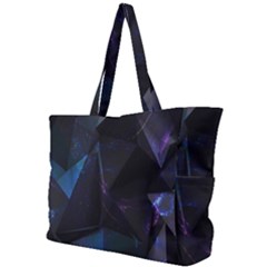 Abstract, Black, Purple, Simple Shoulder Bag by nateshop