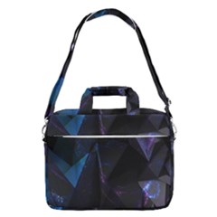 Abstract, Black, Purple, Macbook Pro 16  Shoulder Laptop Bag by nateshop