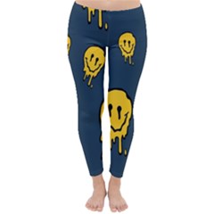 Aesthetic, Blue, Mr, Patterns, Yellow, Tumblr, Hello, Dark Classic Winter Leggings by nateshop