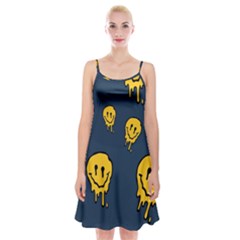 Aesthetic, Blue, Mr, Patterns, Yellow, Tumblr, Hello, Dark Spaghetti Strap Velvet Dress by nateshop