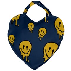 Aesthetic, Blue, Mr, Patterns, Yellow, Tumblr, Hello, Dark Giant Heart Shaped Tote by nateshop