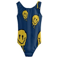 Aesthetic, Blue, Mr, Patterns, Yellow, Tumblr, Hello, Dark Kids  Cut-out Back One Piece Swimsuit by nateshop