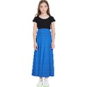 Blue Abstract, Background Pattern, Texture Kids  Flared Maxi Skirt View1