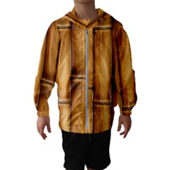 Brown Bamboo Texture  Kids  Hooded Windbreaker by nateshop