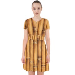 Brown Bamboo Texture  Adorable In Chiffon Dress by nateshop