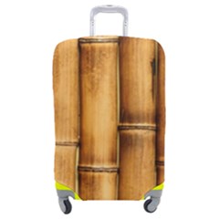 Brown Bamboo Texture  Luggage Cover (medium) by nateshop