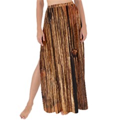 Brown Wooden Texture Maxi Chiffon Tie-up Sarong by nateshop