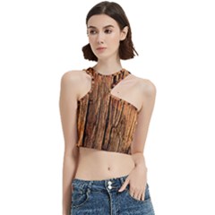 Brown Wooden Texture Cut Out Top by nateshop