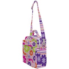 Colorful Flowers Pattern Floral Patterns Crossbody Day Bag by nateshop