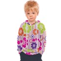 Colorful Flowers Pattern Floral Patterns Kids  Overhead Hoodie View1