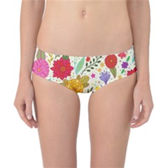 Colorful Flowers Pattern, Abstract Patterns, Floral Patterns Classic Bikini Bottoms by nateshop