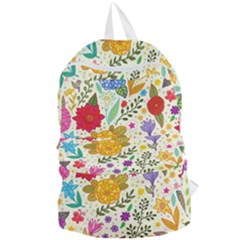 Colorful Flowers Pattern, Abstract Patterns, Floral Patterns Foldable Lightweight Backpack by nateshop