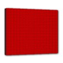 Ed Lego Texture Macro, Red Dots Background, Lego, Red Deluxe Canvas 24  x 20  (Stretched) View1