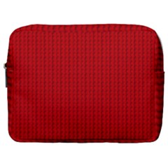 Ed Lego Texture Macro, Red Dots Background, Lego, Red Make Up Pouch (large) by nateshop