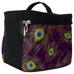 Feathers, Peacock, Patterns, Colorful Make Up Travel Bag (big) by nateshop