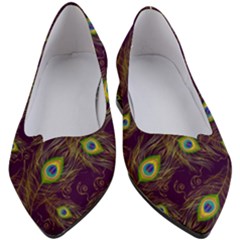 Feathers, Peacock, Patterns, Colorful Women s Block Heels 