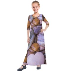 Hearts Of Stone, Full Love, Rock Kids  Quarter Sleeve Maxi Dress by nateshop