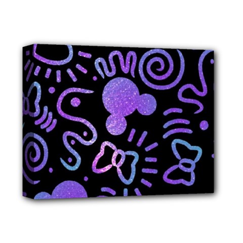 Multicolor Disney , Corazones, Mouse Deluxe Canvas 14  X 11  (stretched) by nateshop