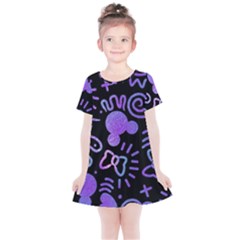 Multicolor Disney , Corazones, Mouse Kids  Simple Cotton Dress by nateshop