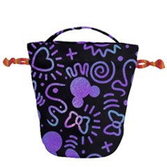 Multicolor Disney , Corazones, Mouse Drawstring Bucket Bag by nateshop