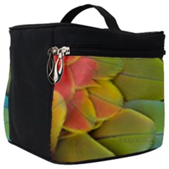 Parrot Feathers Texture Feathers Backgrounds Make Up Travel Bag (big) by nateshop