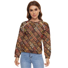 Pattern, Abstract, Texture, Mandala Women s Long Sleeve Raglan T-shirt