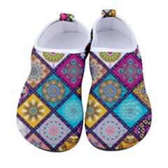 Pattern, Colorful, Floral, Patter, Texture, Tiles Women s Sock-style Water Shoes by nateshop